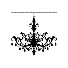 Chandelier Crystal vinyl decal sticker