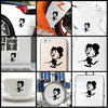 Charlie Chaplin Walk vinyl decal sticker where you can apply