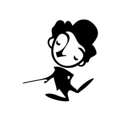Charlie Chaplin Walk vinyl decal sticker