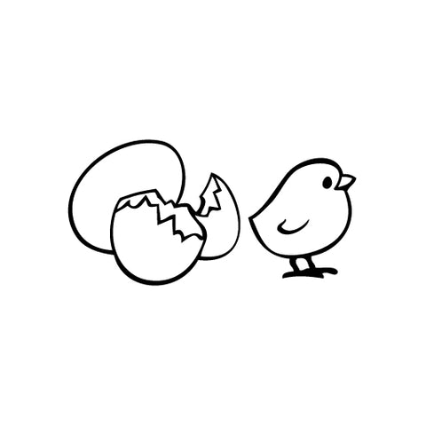 Chick New Born vinyl decal sticker