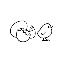 Chick New Born vinyl decal sticker