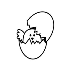 Chick Surprise Birthday vinyl decal sticker