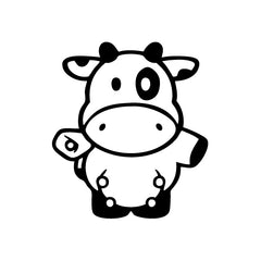 Cow Point Direction vinyl decal sticker