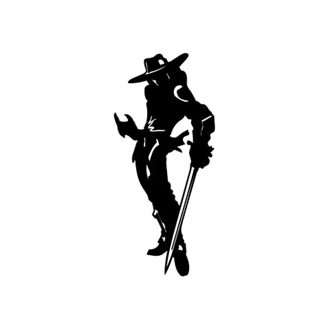 Cowboy Demon Sword Post vinyl decal sticker