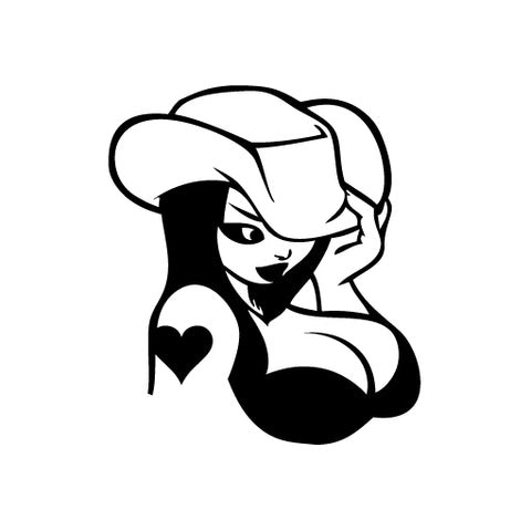 Cowgirl Heart Tattoo vinyl decal sticker