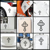 Cross Shape vinyl decal sticker where you can apply