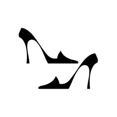 Crystal Slipper Mirror vinyl decal sticker