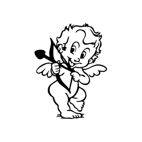 Cupid Valentine vinyl decal sticker
