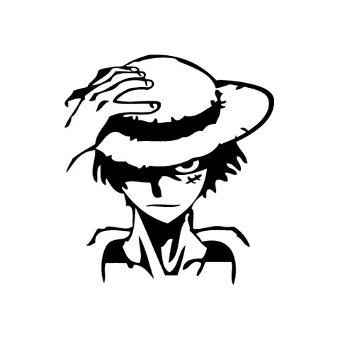 D. Luffy Stare vinyl decal sticker