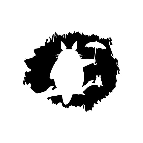 Darkness Surround Hamster Totoro vinyl decal sticker