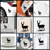 Deer Silhouette vinyl decal sticker where you can apply