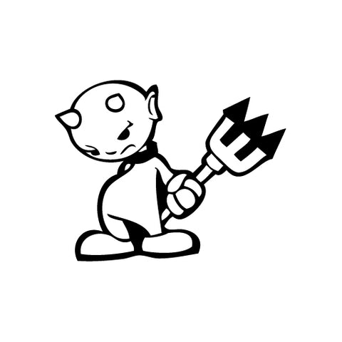 Devil Boy vinyl decal sticker