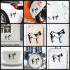Dog Akita Stand vinyl decal sticker where you can apply