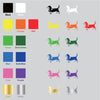 Dog Basset Hound Stand vinyl decal sticker choice of color