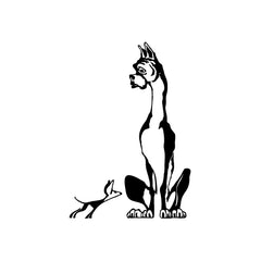 Dog Little Versus Huge vinyl decal sticker