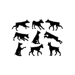 Dog Position Style vinyl decal sticker