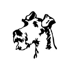 Dog Schnauzer Head vinyl decal sticker