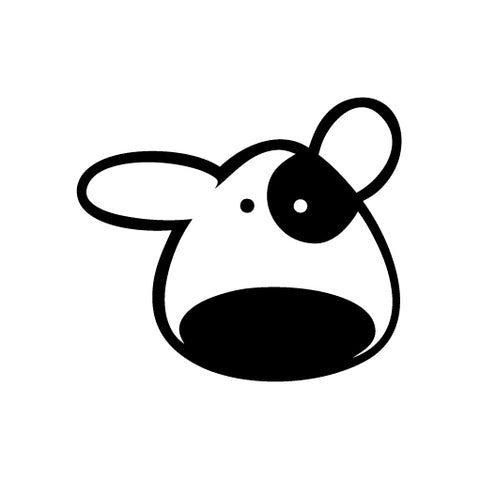 Doggie Wave Ears vinyl decal sticker