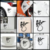 Dragon Art Chinese Word vinyl decal sticker where you can apply