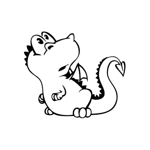 Dragon Baby Cute vinyl decal sticker