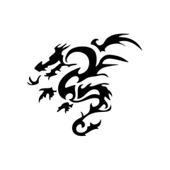 Dragon Flame vinyl decal sticker