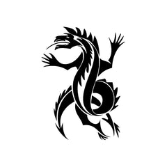 Dragon On Wall vinyl decal sticker