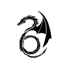 Dragon Skull vinyl decal sticker