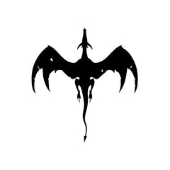 Dragon Top View vinyl decal sticker