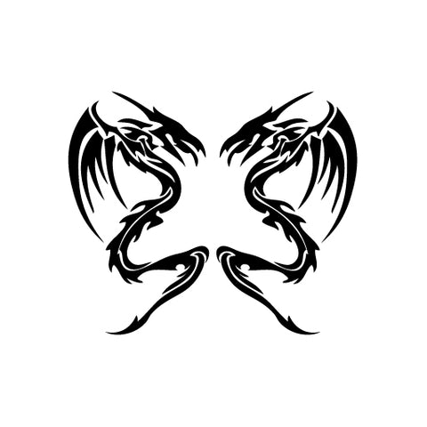 Dragon Twins vinyl decal sticker