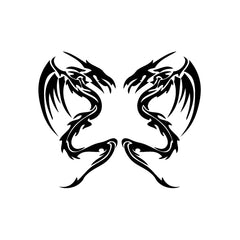 Dragon Twins vinyl decal sticker