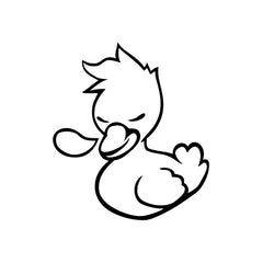 Duck Fall In Sleep vinyl decal sticker