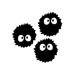 Dust Ball Soot Sprite vinyl decal sticker