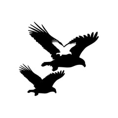 Eagle Family Fly vinyl decal sticker