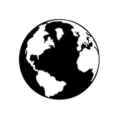 Earth Globe vinyl decal sticker