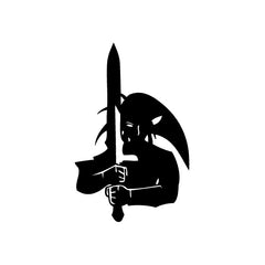 Elf Warrior Fight vinyl decal sticker