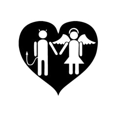 Evil Angel In Love vinyl decal sticker