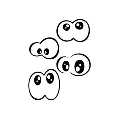 Eye Expression Icon vinyl decal sticker