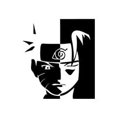 Face Naruto Sasuke vinyl decal sticker