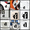 Face Naruto Sasuke vinyl decal sticker where you can apply