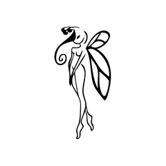 Fairy Hidden Beauty vinyl decal sticker