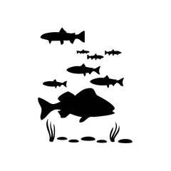 Fish Ocean Aqua vinyl decal sticker