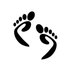 Footprint Pair vinyl decal sticker
