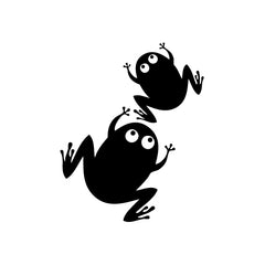 Frog Jump Up vinyl decal sticker
