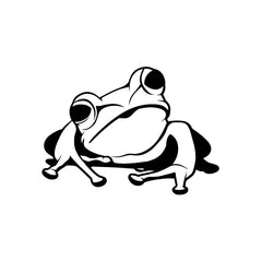 Frog Look Cute vinyl decal sticker