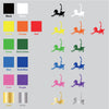 Girl Cat Cosplay Stretch Out vinyl decal sticker choice of color