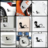 Girl Cat Cosplay Wake Up vinyl decal sticker where you can apply