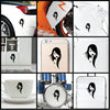 Girl Comic Manga Look vinyl decal sticker where you can apply