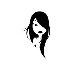 Girl Comic Manga Look vinyl decal sticker