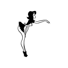 Girl House Maid Sexy Touch vinyl decal sticker