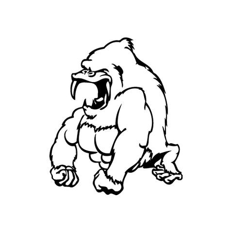 Gorilla Scream vinyl decal sticker